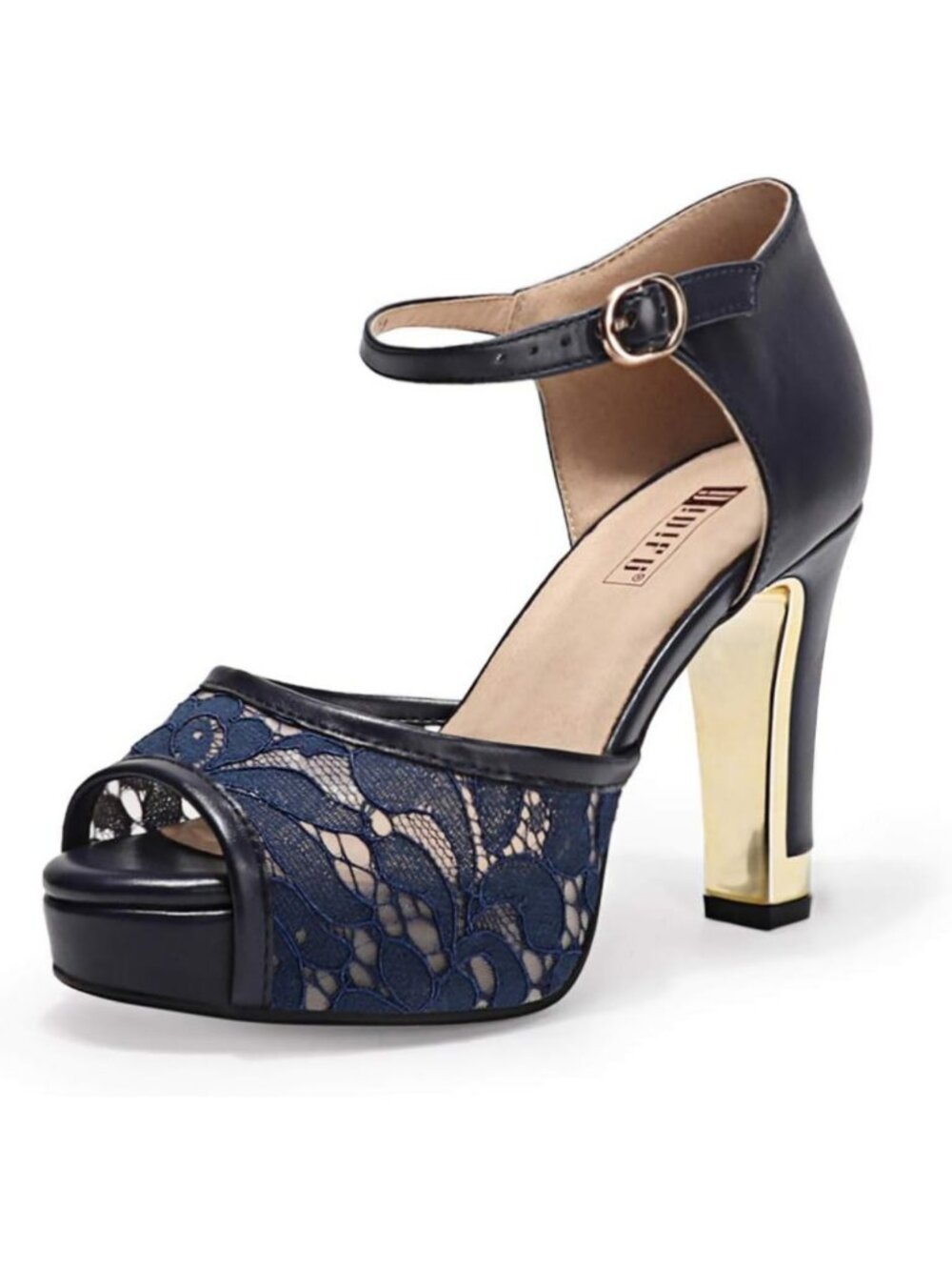 Stylish Women's Platform Peep Toe Chunky High Heels - Perfect for Parties